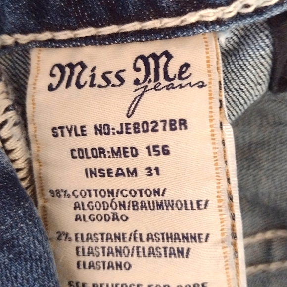 MISS ME SIZE 28 BOOTCUT ONLY ONCE.. LOTS OF BLING💞💞💞 - Picture 9 of 9